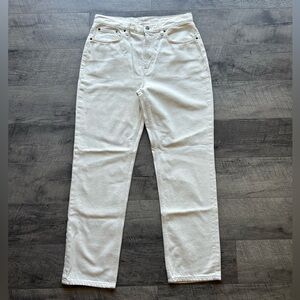 NWT Rails Cream The Topanga High Rise Straight Jeans size 31